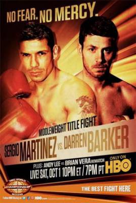 Бокс: Серхио Мартинес - Даррен Баркер / Boxing: Sergio Martinez vs Darren Barker (2011) онлайн